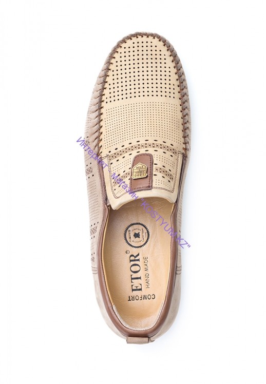 Мокасины Etor 15444-16654 бежевые