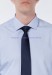 Мужской галстук синий однотонный