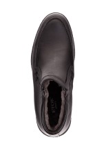 Слипоны Etor 18564-888 черные с мехом