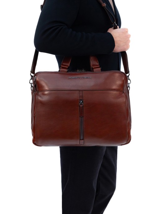 Сумка-портфель Roberto Tonelli RT181-3 коричневый