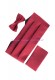 Комплект камербанд с бабочкой и платочком бордовый