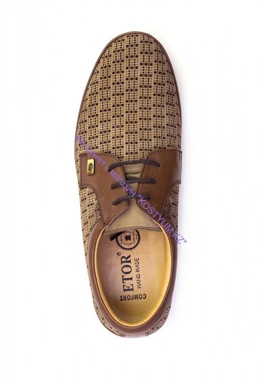 Мокасины Etor 15557-10042 бежевые