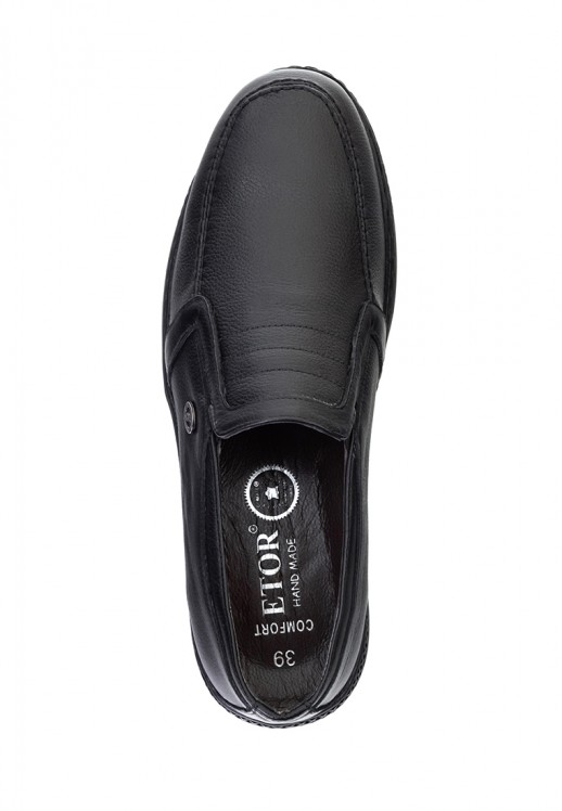 Мокасины Etor 17032-20350 чёрные