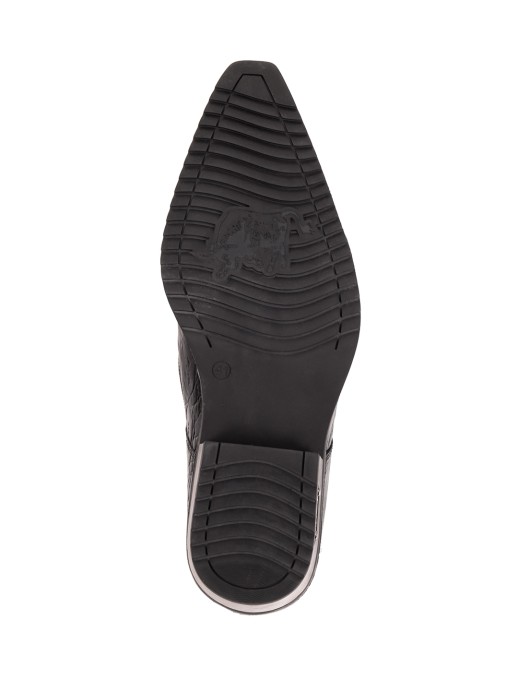 Казаки Etor 18-008 черные кроко