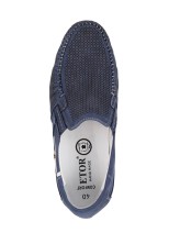 Мокасины Etor 17844-33 нубук синие