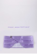 Комплект камербанд с бабочкой и платочком​ сиреневый