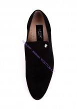 Туфли Etor 14397-8978 чёрные замшевые 