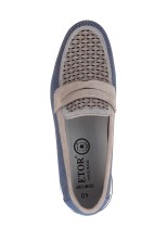 Мокасины Etor 18891-006 нубук серые