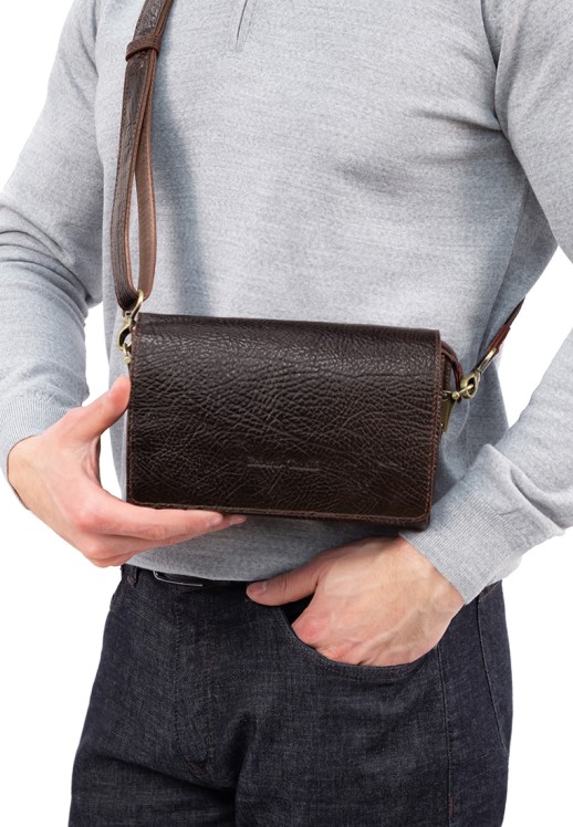 Борсетка Roberto Tonelli RT110-886 коричневая