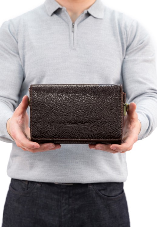 Борсетка Roberto Tonelli RT110-886 коричневая