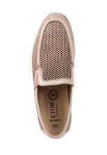 Мокасины Etor 18036-006 нубук бежевые