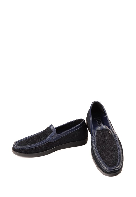 Мокасины Etor 19053-33 синие