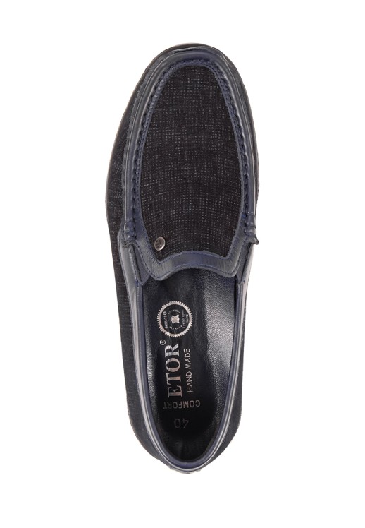 Мокасины Etor 19053-33 синие