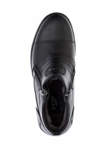 Слипоны Etor 8745-828 чёрные с мехом