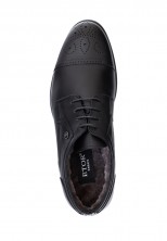 Туфли Etor 15944-7482 чёрные с мехом