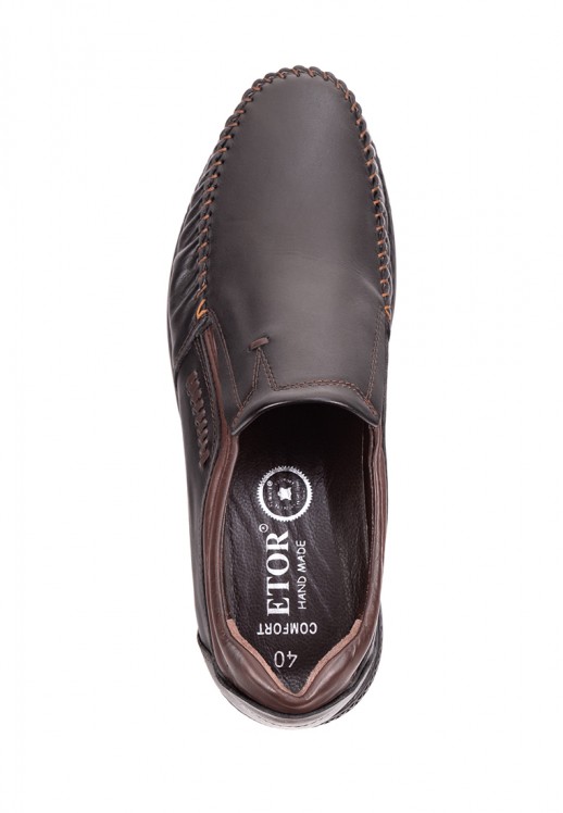 Мокасины Etor 14812-20350 чёрные