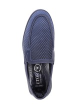 Мокасины Etor 18036-006 нубук синие 