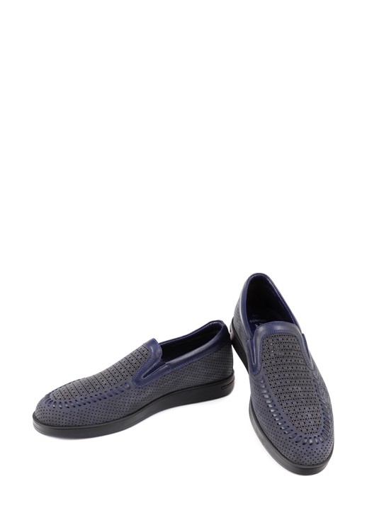 Мокасины Etor 19551-731 синие нубук