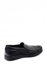 Мокасины Etor 15774 чёрные с мехом