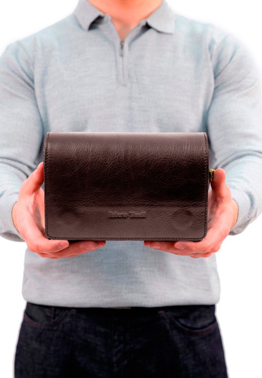 Борсетка Roberto Tonelli RT110-4 коричневая