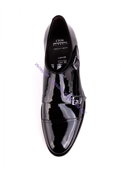 Туфли Etor 15107-7257 чёрные лаковые