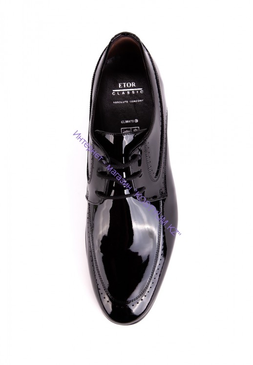 Туфли Etor 13171-890 чёрные лаковые