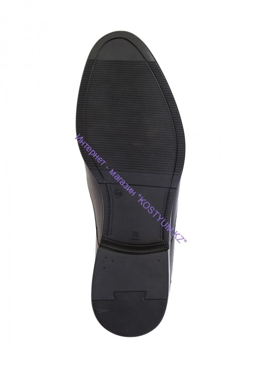 Туфли Etor 14901-7376 чёрные с мехом