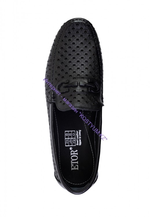 Мокасины Etor 16242-11601 чёрные